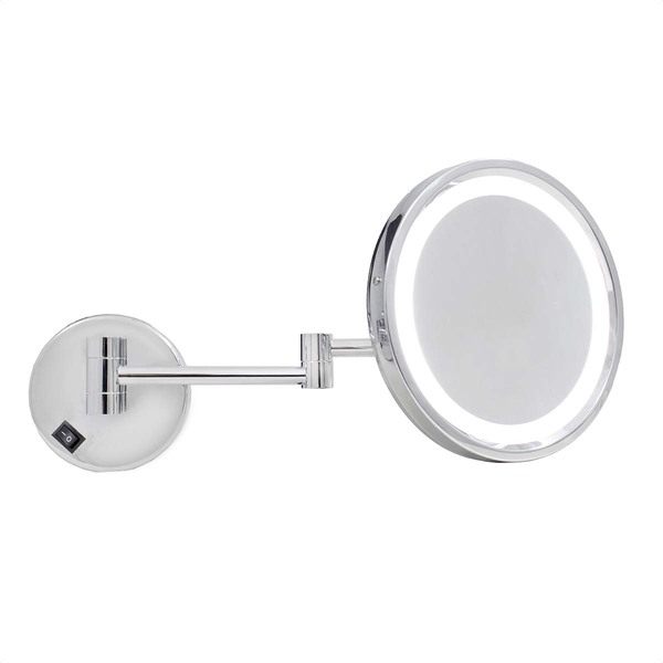 Espelho De Aumento Com Iluminação De Led Integrada De Parede