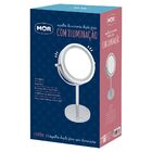 Espelho De Aumento Dupla Face Com Iluminação Mor