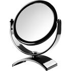 Espelho de Aumento Plástico Redondo Bancada Lente 5x Miroir Preto Gardie