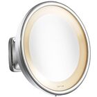 Espelho de Aumento Plástico Redondo Parede 5x Visage Lux Cromado Ring Light Gardie