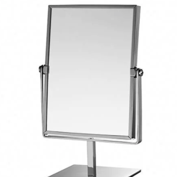 Espelho De Aumento Retangular De Mesa - Cromado - E6545 - Ita