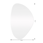 Espelho de Banheiro Orgânico 60x40cm Lapidado Copan Arte Própria