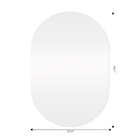 Espelho de Banheiro Oval 60x40cm Lapidado Luna Arte Própria