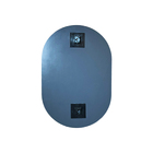 Espelho de Banheiro Oval 60x40cm Lapidado Luna Arte Própria