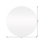 Espelho de Banheiro Redondo 80x80cm Lapidado Solara Arte Própria