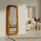 Espelho De Chão 180x68cm Retangular Milão Carvalho