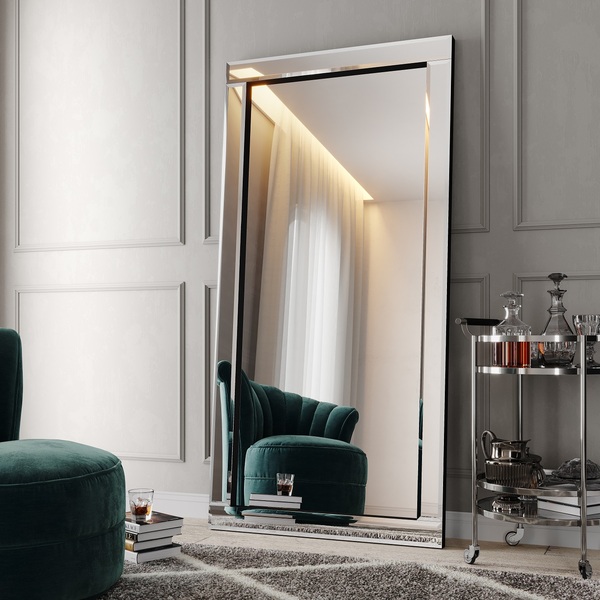 Espelho De Chão Alto Padrão Bellatrix Para Salão De Beleza