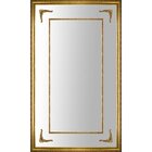 Espelho De Chão Com Moldura E Apliques Clássico 132x212cm Dec