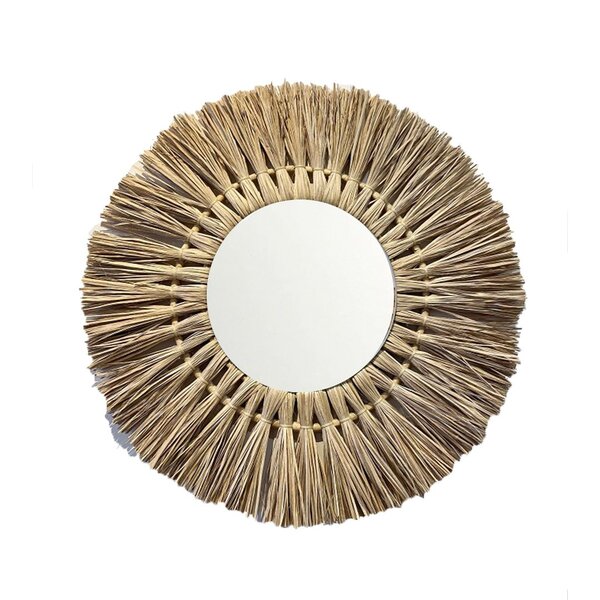 Espelho De Palha Composição De Parede 50cm Único