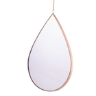 Espelho De Parede Formato De Gota Invertida Pequeno  29 X 18