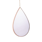 Espelho De Parede Formato De Gota Invertida Pequeno  29 X 18
