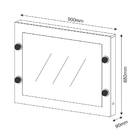 Espelho De Penteadeira Suspensa Para Quarto Decorativa Pe2006