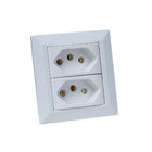 Espelho De Tomada Duplo Chanfrado Com 2 Tomadas 20a Branco