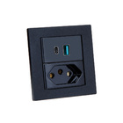 Espelho De Tomada Duplo Reto 1 Tom 20a 2 Usb 9.0a 1 Tipoc Pr