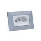 Espelho De Tomada Simples Chanfrado Com 1 Tomada 10a Branco