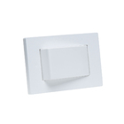 Espelho De Tomada Simples Reto Com 1 Interruptor Branco