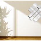 Espelho De Vidro Decorativo Retângulos Personalizável 100 X 9