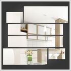 Espelho De Vidro Decorativo Retângulos Personalizável 100 X 9