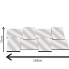 Espelho Decorativo 08 75x145cm Pp Bw Quadros Preto