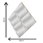 Espelho Decorativo 13 80x80cm Tx27 Bw Quadros Marrom