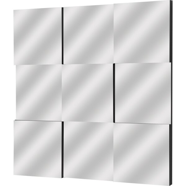 Espelho Decorativo 22 60x60cm Pp Bw Quadros Preto