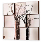 Espelho Decorativo 3d Vidro Módulos Liverpool Mdf Relevo 6pç