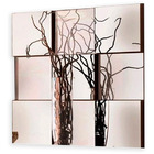 Espelho Decorativo 3d Vidro Módulos Liverpool Mdf Relevo 9pç