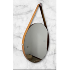 Espelho Decorativo 50 Cm Diâmetro Cor caramelo