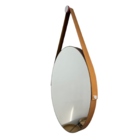 Espelho Decorativo 50 Cm Diâmetro Cor caramelo