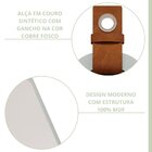 Espelho Decorativo 50x76cm Com Alça Em Couro Serena Yescasa P