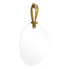 Espelho Decorativo 82x45cm Hole Alça Sisal Natural Orgânico I