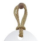 Espelho Decorativo 82x45cm Hole Alça Sisal Natural Orgânico I