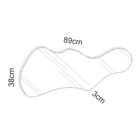 Espelho Decorativo 89cm Orgânico Dalla Costa Preto Fosco