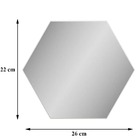 Espelho Decorativo Acrílico Grande 22x26cm 6 Pcs Quarto Sala