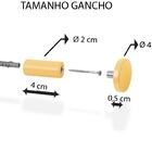 Espelho Decorativo Adnet Amarelo Alça Corino Preta 50 Cm Redo