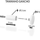 Espelho Decorativo Adnet Branco Alça Corino Caramelo 20 Cm Re