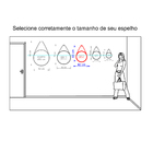 Espelho Decorativo Adnet Marrom Alça Corino Café 40 Cm Redondo