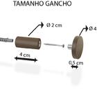 Espelho Decorativo Adnet Marrom Alça Corino Café 40 Cm Redondo