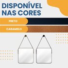 Espelho Decorativo Adnet Quadrado 50cm Com Alça E Suporte Par