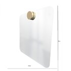 Espelho Decorativo Aplique Redondo Pinus Quadrado Incolor