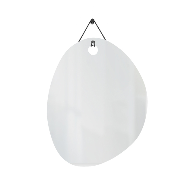 Espelho Decorativo Aramado Wire Polygon Preto 60x45 Cm Orgâni