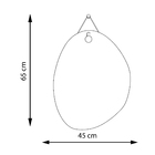 Espelho Decorativo Aramado Wire Polygon Preto 60x45 Cm Orgâni
