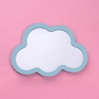 Espelho Decorativo Azul Nuvem Com Moldura 25x35,5cm Oikos
