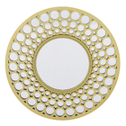 Espelho Decorativo Bola Circular Dourado 0,18x60cm