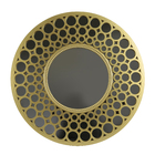 Espelho Decorativo Bola Circular Dourado 0,18x60cm