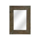 Espelho Decorativo Borneo Natural Retangular Com Moldura 61x82cm Inspire