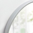 Espelho Decorativo Branco Redondo Com Moldura 42x39cm Sweet Inspire