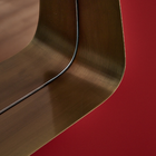 Espelho Decorativo Brilia Latão Cilíndrico Com Moldura 78x40cm Inspire