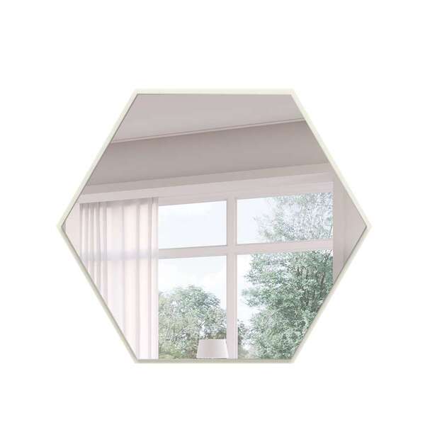 Espelho Decorativo Brooklyn 30x35 Cm Off White