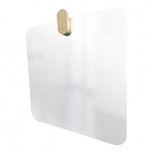 Espelho Decorativo Cantos Com Gancho Pinus Oblongo 50x50 Cm